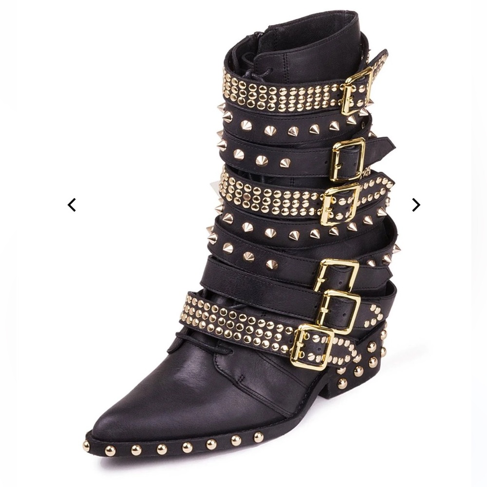 Jeffrey Campbell Draco Stud Moto Boots
